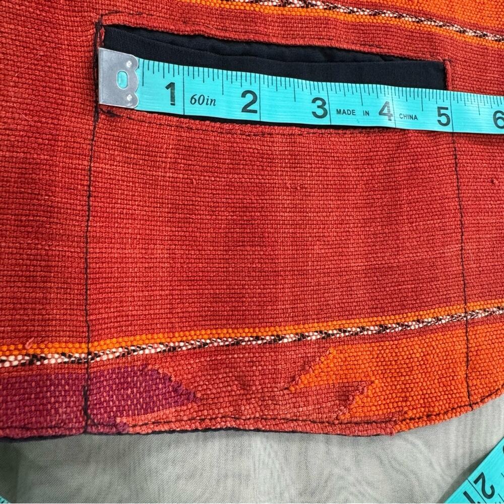 Western Vintage Large Vest Native Indian Woven Medicine Man’s Eye - Picture 13 of 16